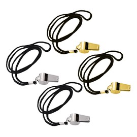 Sosoport Sturdy Metal Whistle Pendant Emergency Survival Tool Referee Whistle for Outdoor Activities Camping