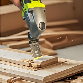 Tooltrail 28pcs Titanium Oscillating Saw Blades,Universal Multi Tool Blades Kits for Metal,Wood,Plastic,Quick Release Oscillating Tool Blades Fit Dewalt Ryobi Milwaukee Rockwell Fein (28)