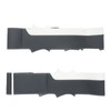 MEWANT DIY Stitched White Leather Steering Wheel Cover Wrap for