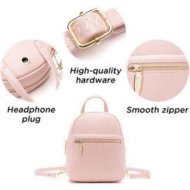 Mini Backpack Purse for Girls Teenager Cute Leather Backpack Women Small Shoulder Bag Handbags Blue