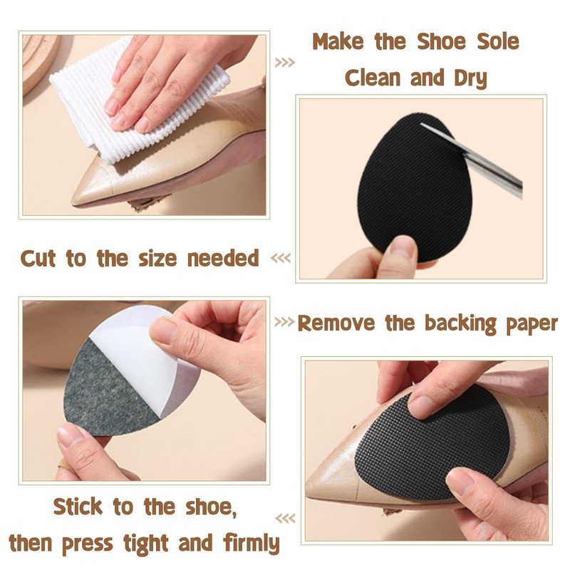 Non-Slip Shoe Pads, Shoe Sole Protectors for Bottom of Shoes,