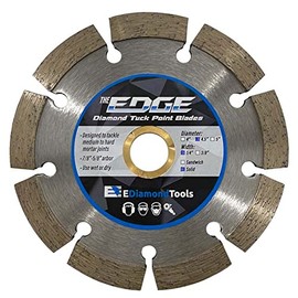 4.5" Diamond Tuck Point Blade for Mortar Joint Removal, Single Blade, 1/4" Segment Width, 7/8"-5/8" Arbor