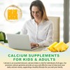 Calcium Citrate Gummies 1200mg, Chewable Calcium Supplements for Women &