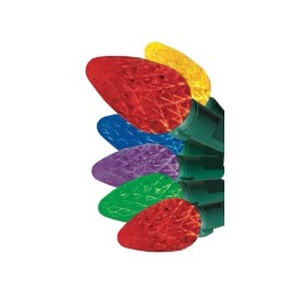 GE StayBright 150-Count 49.6 ft Multicolor C6 LED Christmas String Lights New