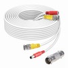 FITE ON 65ft White BNC Extension Cable Cord Lead Compatible