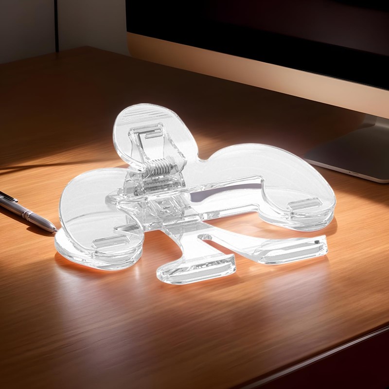 Book Page Holder | Transparent Book Clips to Hold Open