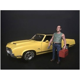 Mechanic Sam with Tool Box Figurine for 1/24 Scale Models by American Diorama