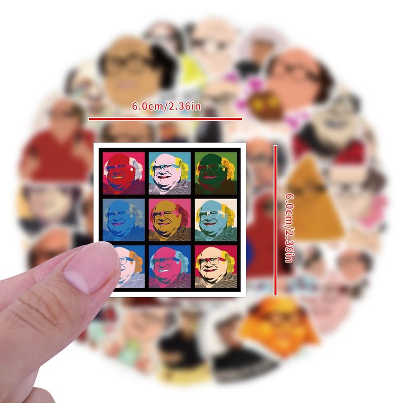 CHVISO【53 PCS 】Danny Devito Stickers, Meme Danny Dorito Sticker, Danny