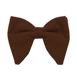 Dan Smith Juego de pajaritas grandes para hombre, de terciopelo sólido, de gran tamaño, preatadas, corbatín, gemelos de solapa, Dark Blue-c.c.o.v.008, Sobredimensionado