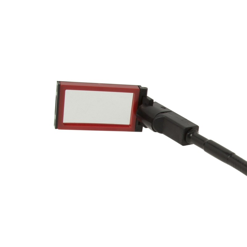 Steelman 18-inch Lighted Inspection Mirror Tool, Flexible Shaft with Thumb