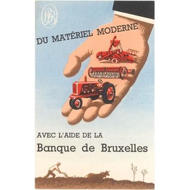 Bank of Brussels Ad - Vintage Image