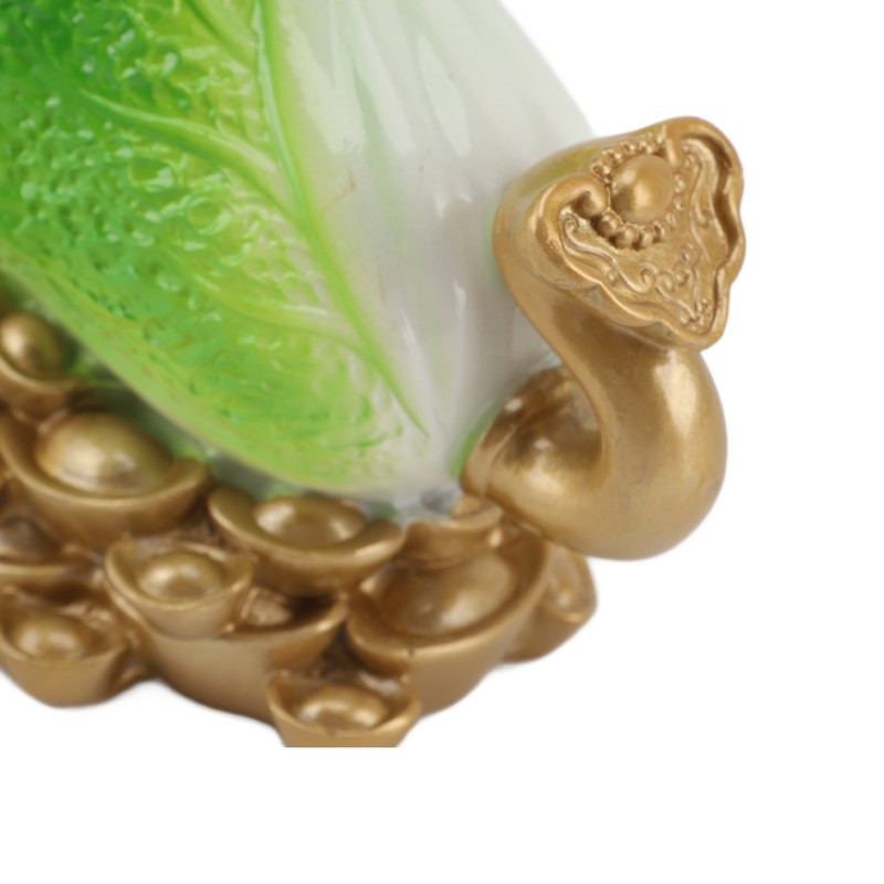Lucky Cabbage Crafts Chinese Bai Cai Ornament Resin Feng Shui