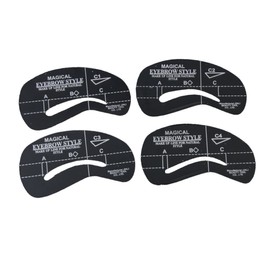 Outanaya 24pcs Eyebrow Stencils Unique Shapes for Precise Eye Brow Grooming Reusable Templates for Easy Makeup Application for Diy Beauty Enthusiasts