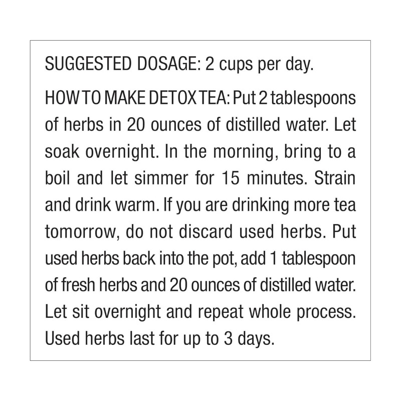 Dr. Schulze Dr Schulze Detox Tea All Purpose Herbal Tonic,