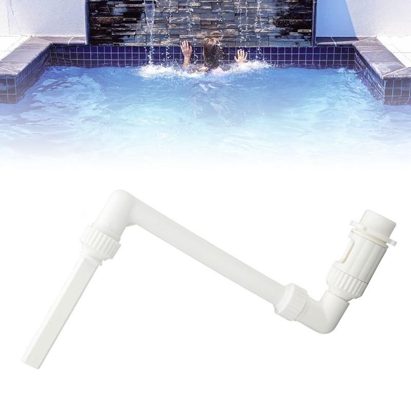 Swimming Pool Fountain Easy Assembly Adjustable Angle Strong PVC Swimming