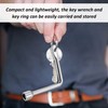 3-Piece Triangle Key Wrench and 3-Piece Key Ring, Anti-Rust Triangle