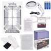 Sports Card Grading Kit,Card Grading Centering Tool Set,LED Magnifying Table