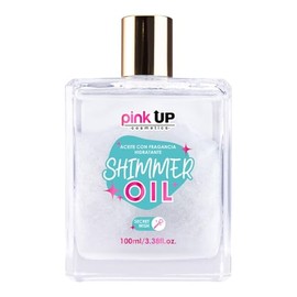 PINK UP | Shimmer Oil | Aceite ligero e hidratante con destellos | Aroma envolvente y glow natural | Skin care | Body oil | 100 ml | Aroma Secret Wish | Modelo PKSK73