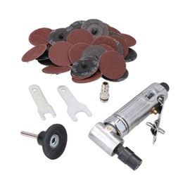 Air Angle Die Grinder Tool 20,000 RPM with 41pc Quick Change Sanding Kit