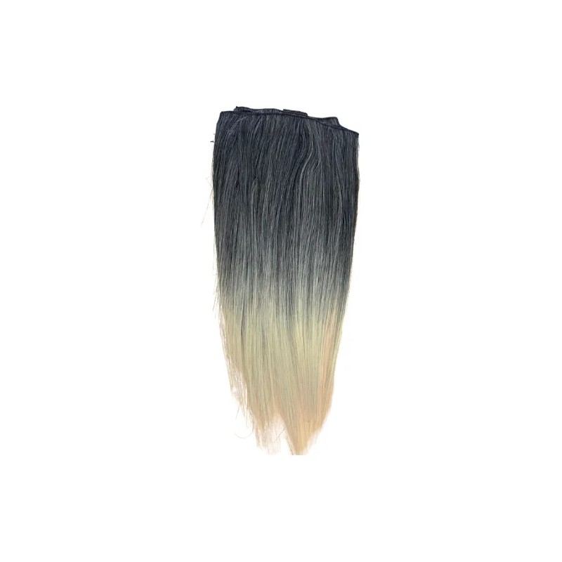 Extensiones Clip Cabello 50% Orgánico 50% Natural 45 Cm Rubio