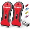 DIYSELF 2 Pack Razor Blade Scraper, Extra 10 PCS Mental