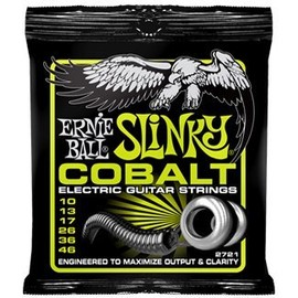Ernie Ball P02721 Cobalt Regular Slinky Electric Guitar Strings, 10-46 (7 Pack)