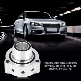 Blow Off Valve + Alu Exhaust Valve Adapter Spacer Valve Adapter with Screw for TSI TFSI 1.8 2.0 1.4 Turbo Engine Replacement Accessory for Forge Blow Off Valve b7 a4 2.0t