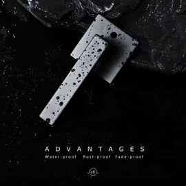 Linkaa Dummy Lever Matte Black Door Handle，Black Knobs Interior Levers Door Handles，Double Front Door Lock for Closet French Doors Pantry（1 Pair Dummy，（2 Handles），Non-Turning）