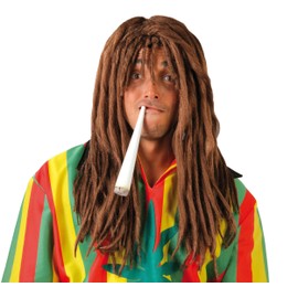 FIESTAS GUIRCA GUI4858 – Brown Rasta Wig (Box Container)