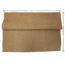 Multipurpose Hessian Jute Fabric. 100% Biodegradable Plant Based Fabric for Gardening, Rustic Home Decor, Pergola Shade Cover, Fence Cover, Crafting. (1 metre)