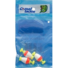 Comal Pear Snap on Float Fishing Equipment, 3/4", Red/White