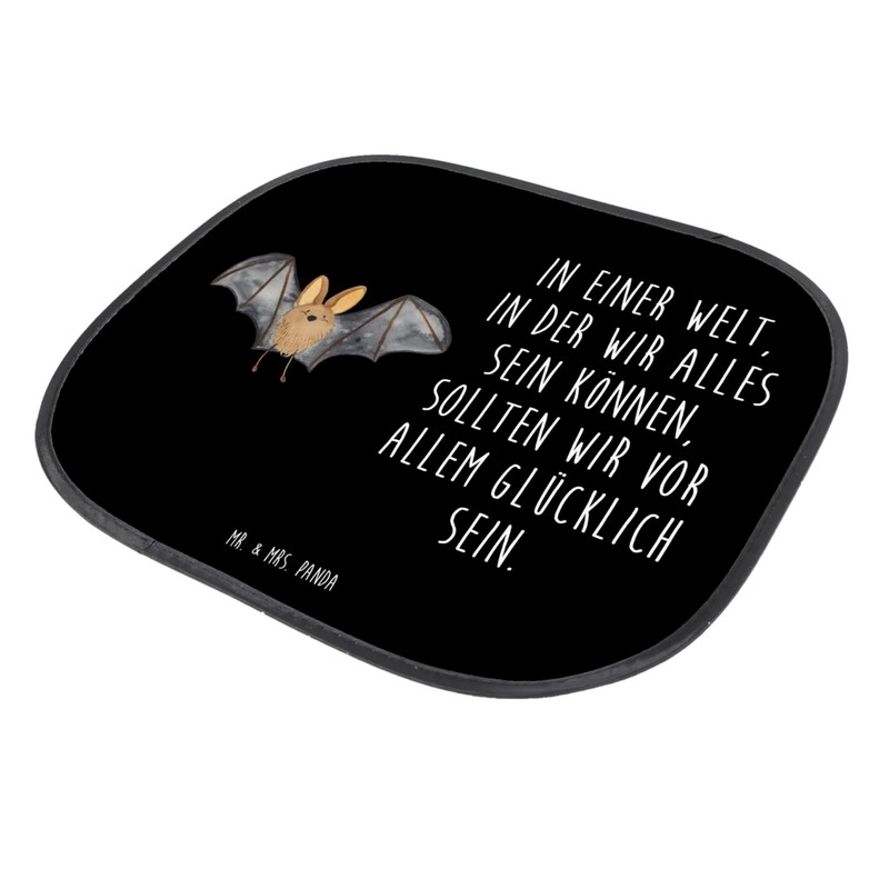 Mr. & Mrs. Panda Car Sun Shade Bat Wings, black,