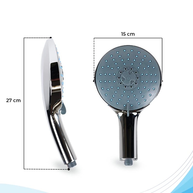 Bath4U Shower Head with Hose and Water-Saving Inserts | Shower