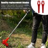 Ellxen 20pcs Strimmer Blades Plastic,Strimmer blades plastic,83 mm Lawn Mower