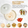 Large Tortilla Warmers with Lid, Embossed Ceramic Tortilla Holder Servers