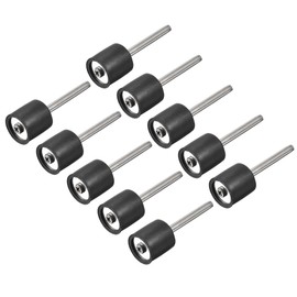 sourcing map 1/2 Inch Drum Rubber Mandrels 1/8 Inch Shank Sanding Sleeve Holder for Rotary Tools 10 Pcs