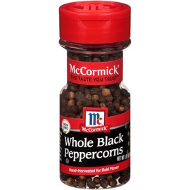 McCormick Whole Black Pepper, 1.87 oz