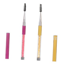 OHPHCALL Travel-size Eyelash Extension Mascara Brush Set 2pcs Gentle Lash Brush for Brow Shaping Lash Curler