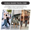 2-in-1 Folding Pocket Comb for Men - Fine Tooth &
