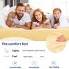 sourcing map Satin Fitted Sheet, Solid Silky 12" Deep Pocket