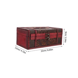 GRIRIW Elegant Retro Style Tissue Box Holder for Bathroom Desk Car Large Capacity
