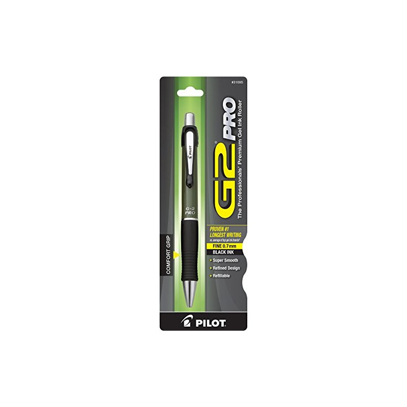 Pilot G2 Pro Retractable Gel Ink Rolling Ball Pen, Fine