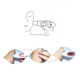 Baluue Moist Oil Rough Type Facial Moisture with Sensor Digital Display Compact for Men and Women for Home Travel Beauty Salon and White