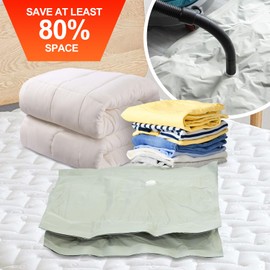 Umimile Vacuum Storage Bags, Space Saver Sealer Bags, Compression Bags for Clothes, Pillows, Comforters, Blankets, Bedding