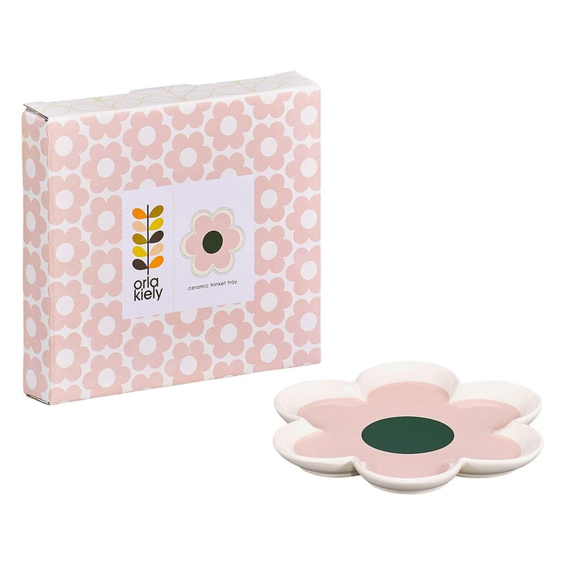 Orla Kiely Petal Flower Trinket Tray - Pastel Pink