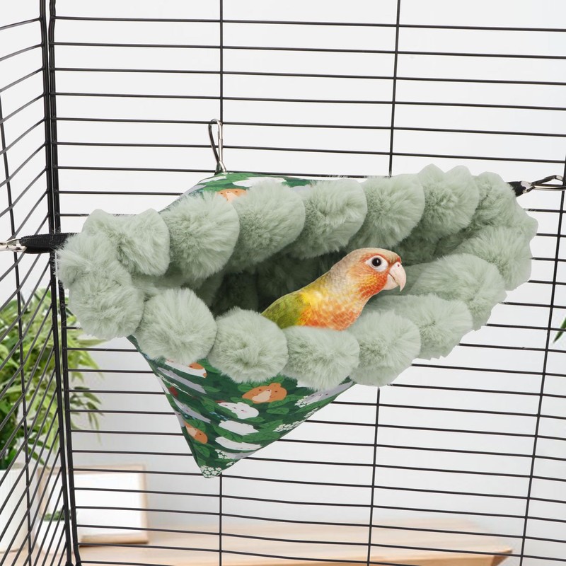 Wontee Bird Nest House Winter Warm Hanging Hammock Bird Bed