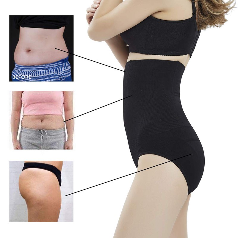 Bestele Tummy Control Knickers,Women's High Waist Thong Tummy Firm Control