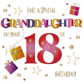 Special Granddaughter On Your 18th Birthday Greeting Card Talking Pictures Cards SCER0208/18