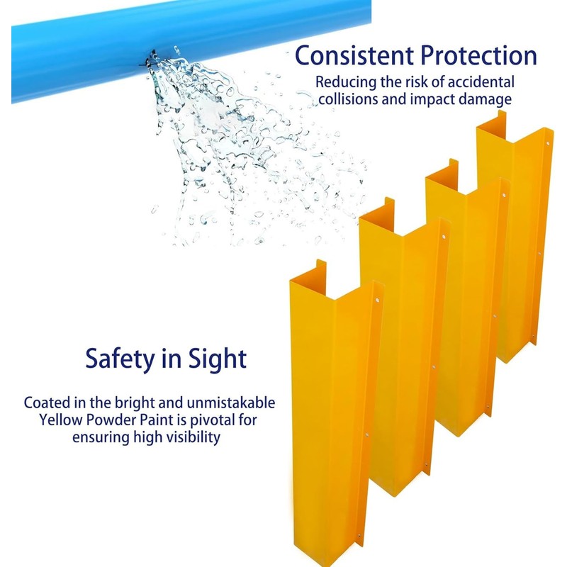 Pipe and Downspout Protector, Carbon Steel Guard Device, 39" H