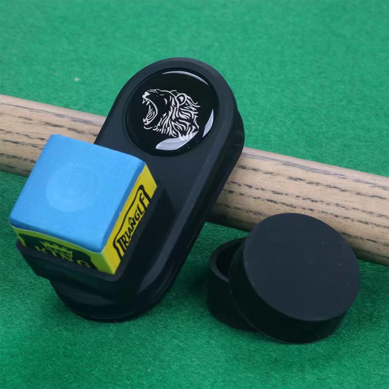 Sinsilvie Professional Chalk Holder,Magnetic Billiard Pool Cue Snooker Chalk Holder,Silent